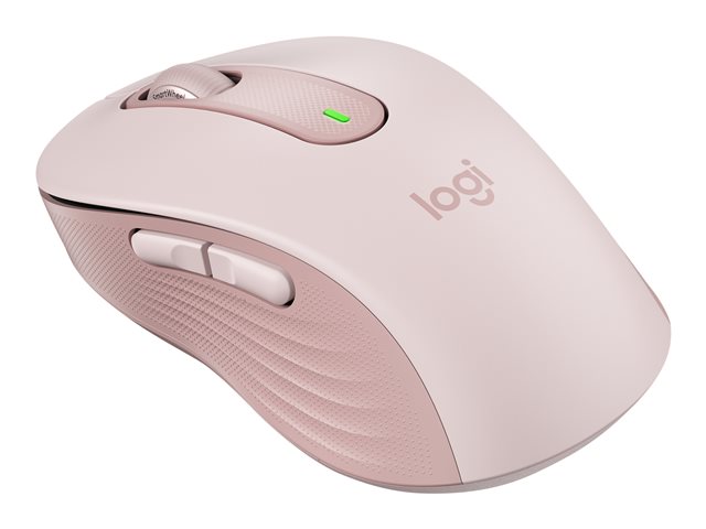 Logitech Signature M650 - Mouse - optical - 5 buttons - wireless - 2.4 GHz, Bluetooth - Logitech Logi Bolt USB receiver - rose