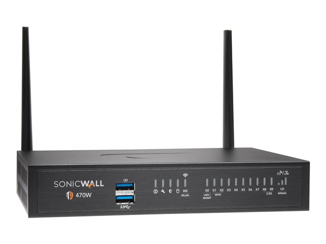 SonicWall TZ470W - Security appliance - 1GbE, 2.5GbE - Wi-Fi 5 - 2.4 GHz, 5 GHz - NFR - desktop