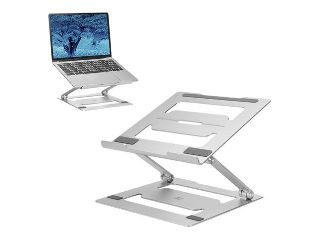 ACT - Stand - voor notebook - inklapbaar - aluminium - grijs - schermgrootte: maximaal 15,6\" - desktop
