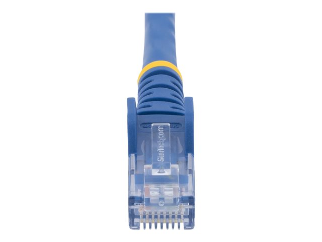 StarTech.com 3m CAT6 Ethernet Cable, 10 Gigabit Snagless RJ45 650MHz 100W PoE Patch Cord, CAT 6 10GbE UTP Network Cable w/Strain Relief, Blue, Fluke Tested/Wiring is UL Certified/TIA - Category 6 - 24AWG (N6PATC3MBL) - Patch cable - RJ-45 (M) to RJ-45 (M) - 3 m - UTP - CAT 6 - molded, snagless - blue
