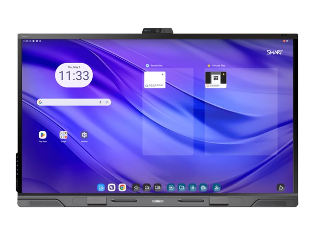 SMART Board QX265-V2-P - 65\" Diagonal Class QX (V2) Pro Series with iQ LED-backlit LCD display - interactive - with built-in interactive whiteboard, touchscreen (multi touch), 8-microphone array, RFID NFC reader/writer CCID - Android - 4K UHD (2160p)