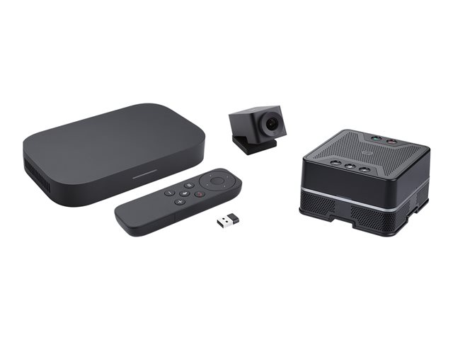 ASUS Google Meet GQE15A - Video conferencing kit (speakerphone, camera, wireless remote control) - star grey - with Meeting Computer System