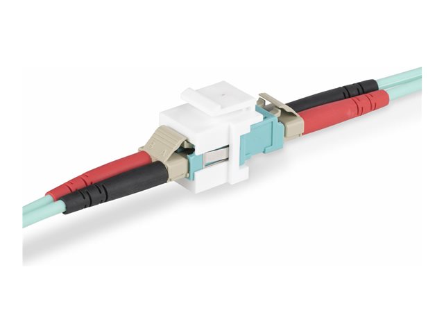 StarTech.com LC to LC Coupler, LC Fiber Coupler, LC/UPC Keystone Jack, Fiber Optic LC Keystone Coupler for Patch Panel - LC to LC Duplex (DMFKSLCLCCOUPLER) - Network coupler - LC single-mode / LC multi-mode (F) to LC single-mode / LC multi-mode (F) - fibre optic - duplex - 9 / 50 / 62.5 /125 micron - OM1/OM2/OM3/OM4/OM5/OS1/OS2 - passive, keystone jack - white