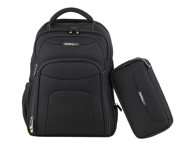 StarTech.com 15.6\" Laptop Backpack with Removable Accessory Organizer Case - Professional IT Tech Backpack for Work/Travel/Commute - Ergonomic Computer Bag - Durable Ballistic Nylon - Notebook/Tablet Pockets - Notebook carrying backpack - 15.6\"