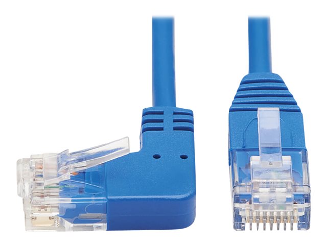 Left-Angle Cat6 Gigabit Molded Slim UTP