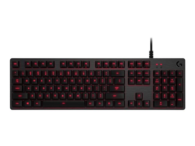 Logitech G413 - Keyboard - backlit - USB - US International - key switch: Romer-G - carbon