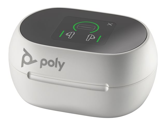 Poly Voyager Free 60+ UC White Touchscreen Charge Case for BT700 USB-C Adapter - Replaces Poly SKU 221225-04