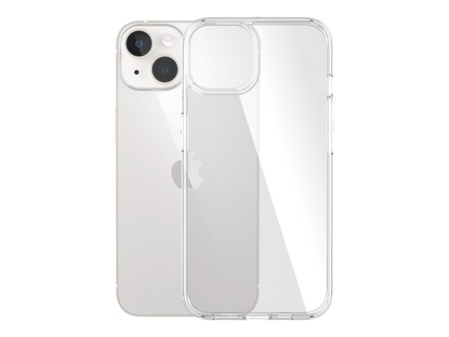 PanzerGlass HardCase - Clear Edition - back cover for mobile phone - antibacterial - polycarbonate, 100% recycled thermoplastic polyurethane (TPU) - clear - for Apple iPhone 13, 14