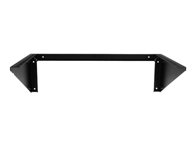 StarTech.com 6U Wall Mount Patch Panel Bracket - 19 in - Steel - Vertical Mounting Bracket for Networking and Data Equipment (RK619WALLV) - Wall mount bracket - black - 6U - 19\"