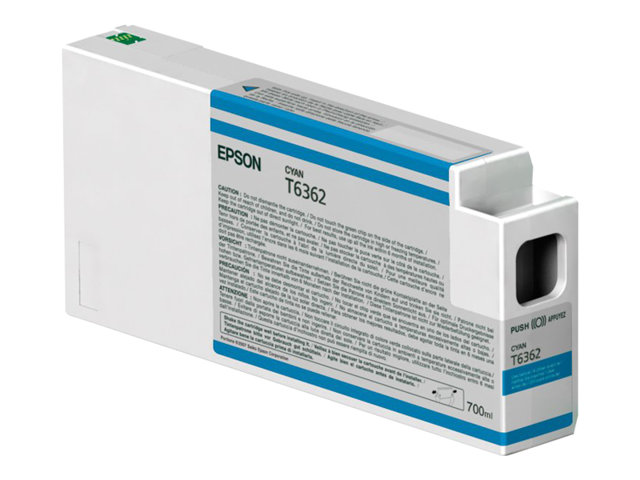 Epson UltraChrome HDR - 700 ml - cyan - original - ink cartridge - for Stylus Pro 7700, Pro 7890, Pro 7900, Pro 9700, Pro 9890, Pro 9900, Pro WT7900