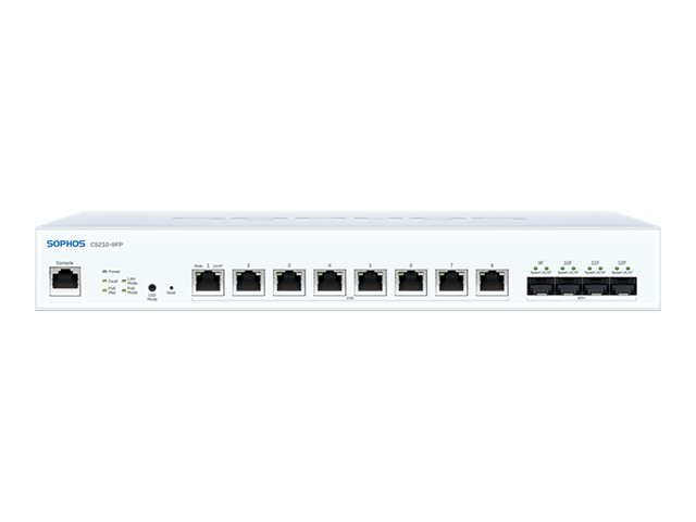 Sophos CS210-8FP - Switch - Managed - 8 x 100/1000/2.5G (PoE++) + 4 x 1 Gigabit / 10 Gigabit SFP+ - rack-mountable - PoE++ (240 W)