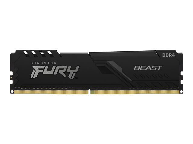 Kingston FURY Beast - DDR4 - kit - 32 GB: 2 x 16 GB - DIMM 288-pin - 3733 MHz / PC4-29800 - CL19 - 1.35 V - unbuffered - non-ECC - black