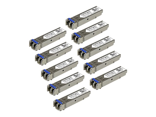 StarTech.com Cisco GLC-LH-SM Compatible SFP Module, 1000BASE-LX/LH, 1GbE SMF Optic Transceiver, LC Connector, 10km, 1310nm Cisco Firepower, ASR920, IE2000 Mini GBIC Transceiver 1GE SFP - Lifetime Warranty (GLCLHSM10PST) - SFP (mini-GBIC) transceiver module (equivalent to: Cisco GLC-LH-SM) - 1GbE - 1000Base-LX, 1000Base-LH - LC - up to 10 km - 1310 nm (pack of 10)