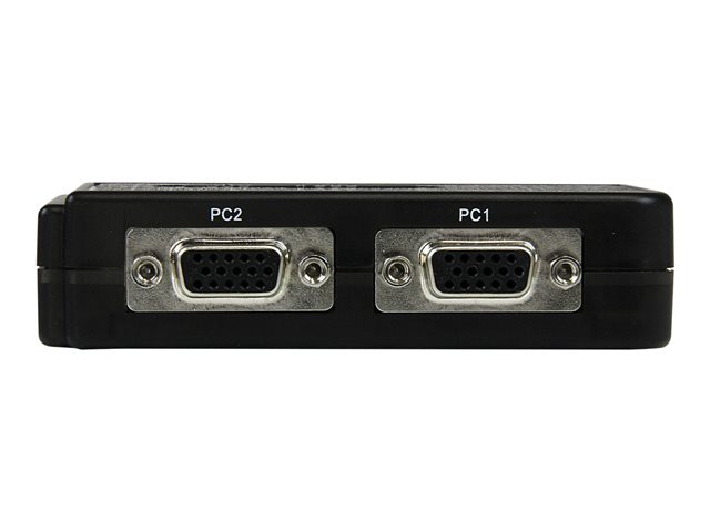 StarTech.com 2 Port USB VGA KVM Switch - Single VGA - Hot-key & Audio Support - 2048x1536 @60Hz KVM Switch - KVM Video Switch (SV211KUSB) - KVM / audio switch - 2 x KVM / audio - 1 local user - desktop