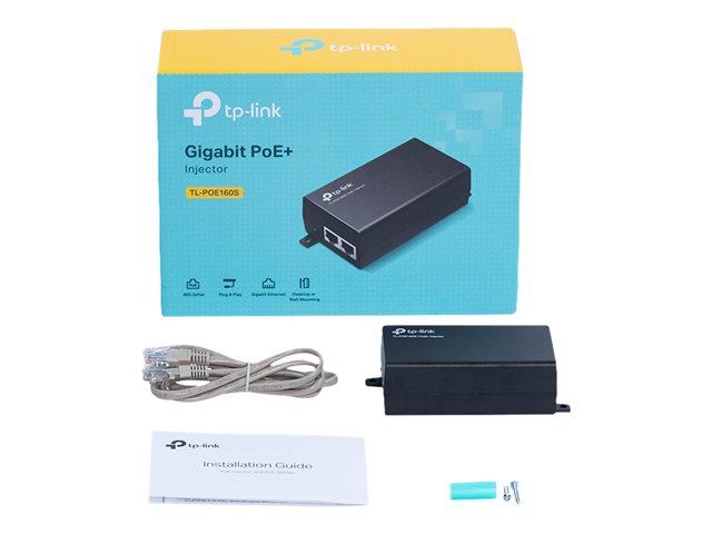TP-Link TL-POE160S - PoE splitter - AC 100-240 V - 30 Watt - output connectors: 1