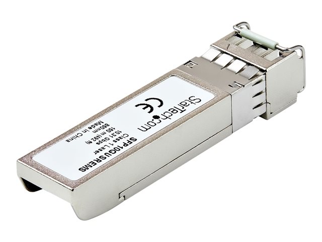 StarTech.com Dell EMC SFP-10G-USR Compatible SFP+ Module, 10GBASE-SR, 10GbE Multimode Fiber MMF Optic Transceiver, 10GE Gigabit Ethernet SFP+, LC Connector, 150m, 850nm, DDM, 10Gbps SFP+ - Lifetime Warranty (SFP10GUSREMS) - SFP+ transceiver module (equivalent to: Dell EMC SFP-10G-USR) - 10 GigE - 10GBase-SR - LC multi-mode - up to 150 m - 850 nm