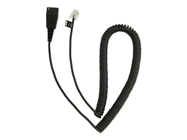 Jabra cord QD-RJ10 (coiled)