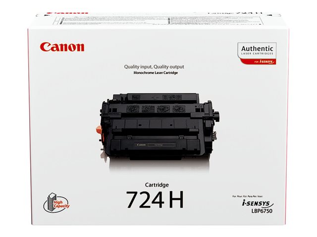 Canon CRG-724H - Black - original - toner cartridge - for i-SENSYS LBP6750dn, LBP6780x, MF512x, MF515x