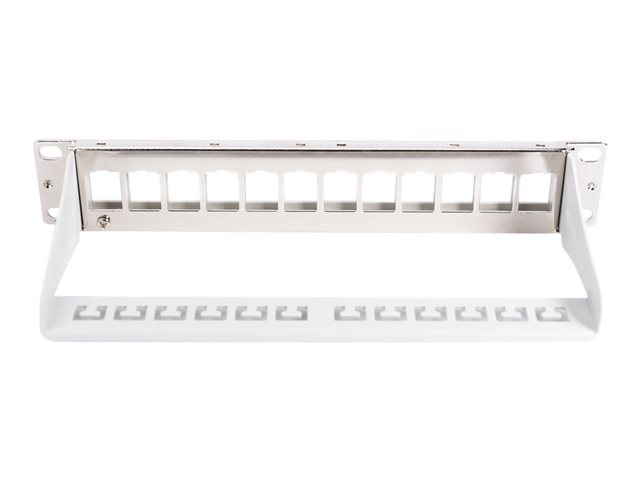 Modular Patch Panel shielded 12-Port Bla