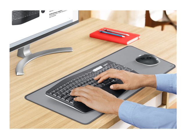 Logitech Studio Series Desk Mat - Keyboard and mouse pad - mid grey