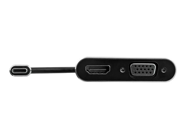StarTech.com USB-C to VGA and HDMI Adapter - 2-in-1 - 4K 30Hz - Space Grey - Windows & Mac Compatible (CDP2HDVGA) - External video adapter - IT6222 - USB-C - HDMI, VGA - space grey