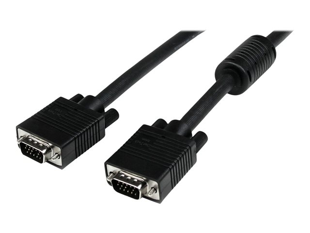 StarTech.com 2m Coax High Resolution Monitor VGA Video Cable HD15 M/M - VGA cable - HD-15 (VGA) (M) to HD-15 (VGA) (M) - 2 m - molded - black