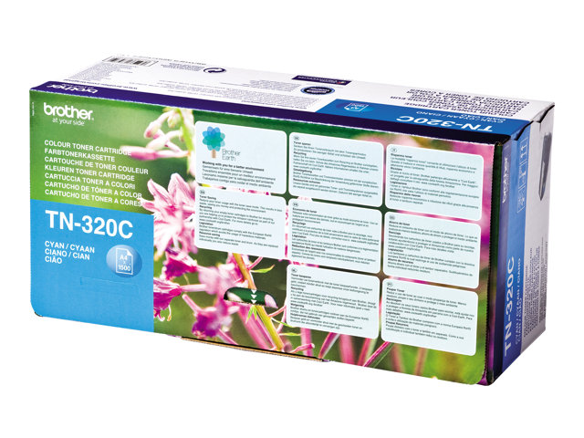 Brother TN320C - Cyan - original - toner cartridge - for Brother DCP-9055, DCP-9270, HL-4140, HL-4150, HL-4570, MFC-9460, MFC-9465, MFC-9970