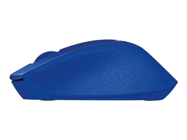 Logitech M330 SILENT PLUS - Mouse - 3 buttons - wireless - 2.4 GHz - USB wireless receiver - blue