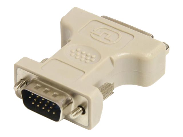 StarTech.com DVI to VGA Cable Adapter - F/M - DVI to VGA connector - DVI to VGA Converter - DVI to VGA Adapter (DVIVGAFM) - VGA adapter - DVI-I (F) to HD-15 (VGA) (M) - beige