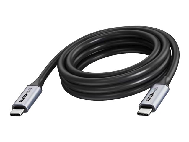VISION Professional installation-grade USB-C cable - LIFETIME WARRANTY - USB 3.2 20 Gbps - Coaxial cable construction - Maximum resolution 4K 60 Hz - supports 3A charging current - USB-C 3.2 (M) to USB-C 3.2 (M) - outer diameter 4.5 mm - 22+30 AWG -