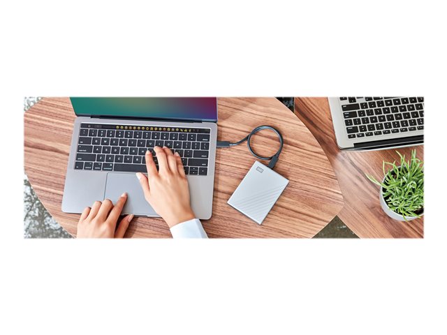 WD My Passport Ultra for Mac WDBPMV0040BSL - Hard drive - encrypted - 4 TB - external (portable) - USB 3.0 (USB-C connector) - 256-bit AES - silver