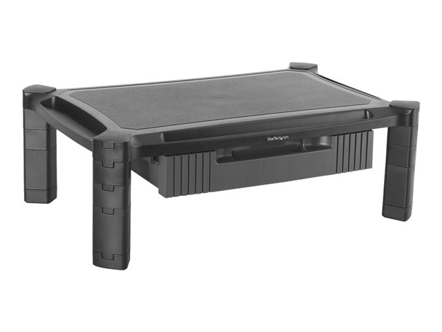 StarTech.com Adjustable Monitor Riser - Large - Drawer - Monitors up to 32\"- Adjustable Height - Desk Monitor Stand (MONSTADJDL) - Stand (stand surface, 8 small risers, 4 large risers) - for Monitor - plastic - black - screen size: 13\"-32\"