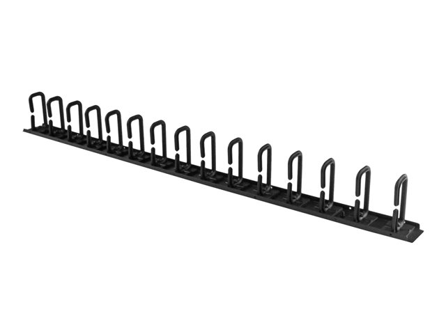 StarTech.com Vertical 0U Server Rack Cable Management w/ D-Ring Hooks - 20U Network Rack Cord Manager Panel - 3ft Wire Organizer (CMVER20UD) - D-ring cable management kit - 91.4 cm - black - 20U - for P/N: RK2537BKM, RK4242BK24, RK4242BK30