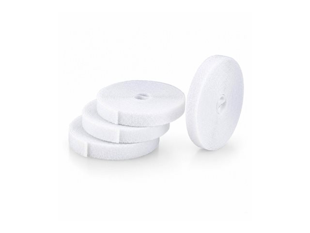 4-pack 4.6m Hook and Loop Roll white