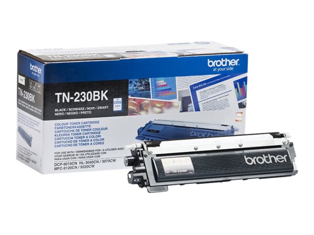 Brother TN230BK - Black - original - toner cartridge - for Brother DCP-9010CN, HL-3040CN, HL-3040CW, HL-3070CW, MFC-9120CN, MFC-9320CN, MFC-9320CW