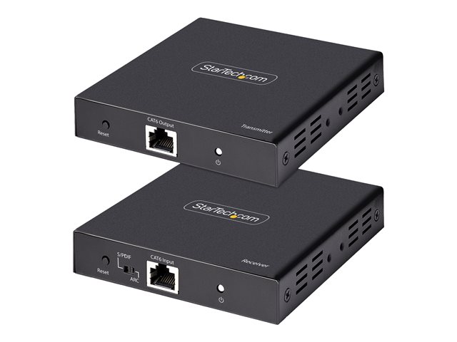 StarTech.com 4K HDMI Extender Over CAT5/CAT6 Cable, 4K 60Hz HDR Video Extender, Up to 230ft (70m), HDMI Over Ethernet Cable, S/PDIF Audio Out, HDMI Transmitter and Receiver Kit - Local Video Out, Power Over Cable (4K70IC-EXTEND-HDMI) - Video/audio/in