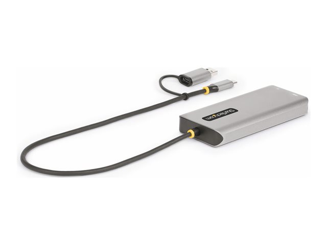 StarTech.com USB-C Multiport Adapter w/Attached USB-C to USB-A Dongle, Dual HDMI (4K30Hz/1080p60Hz), 3x USB-A, Mini Laptop Docking Station, Travel Dock, 1.3ft/40cm Cable - Dual Display M1/M2 MacBook/Windows/Chrome (167B-USBC-MULTIPORT) - Docking stat