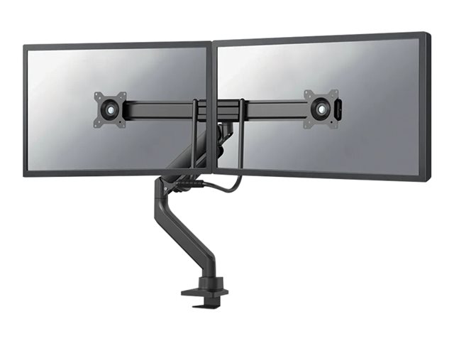 Neomounts DS75-450BL2 - Mounting kit (articulating arm, grommet clamp, topfix clamp) - full-motion - for 2 LCD displays - black - screen size: 17\"-32\" - desktop