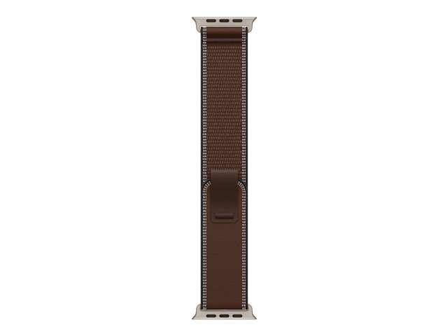 49mm Dark Umber Trail Loop - S/M - Natural Titanium Finish