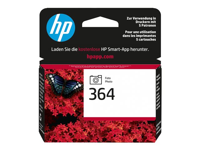 HP 364 - 3 ml - photo black - original - ink cartridge (photo) - for Deskjet 3522, Photosmart 5525, 55XX B111, 65XX, 7510 C311, 7520, B110, Wireless B110