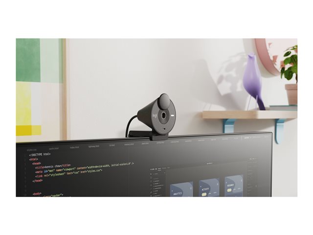Logitech BRIO 305 - Webcam - colour - 2 MP - 1920 x 1080 - 1080p, 720p - audio - USB-C