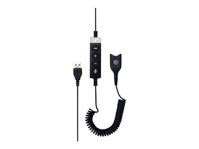 EPOS USB-ED CC 01 MS - Headset cable - USB male to EasyDisconnect male - 1.61 m - coiled - for IMPACT SC 230, 260, 630, 660