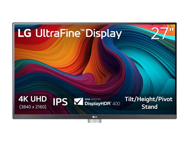 27 inch UHD 4K IPS monitor met VESA DisplayHDR™ 400