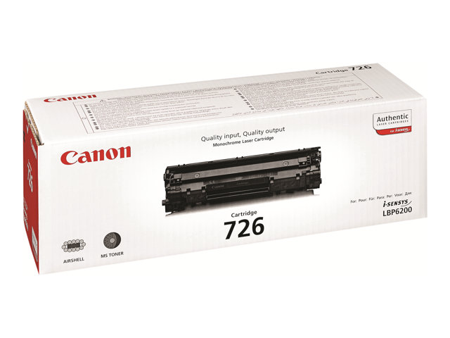 Canon CRG-726 - Black - original - toner cartridge - for i-SENSYS LBP6200d, LBP6230dw