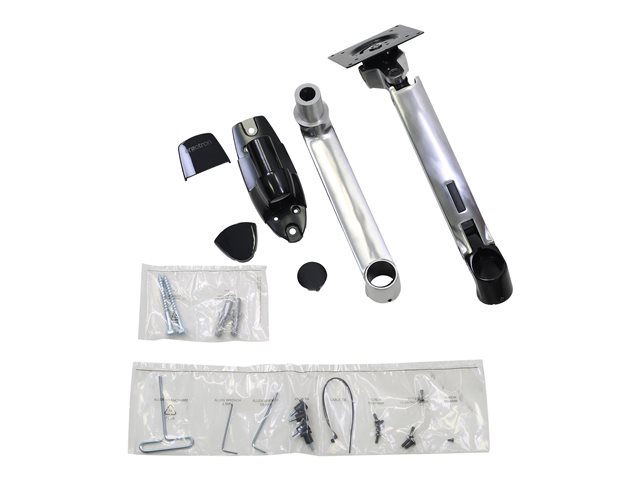 Ergotron LX - Mounting kit (wall mount, monitor arm) - for LCD display - aluminium - polished aluminium - screen size: up to 34\"