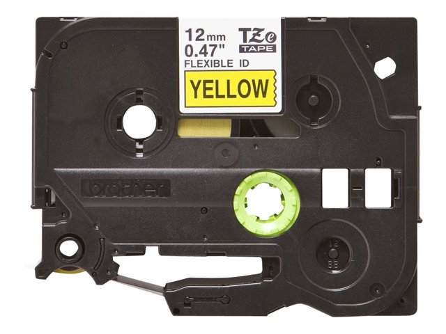 Brother TZe-FX631 - Black on yellow - Roll (1.2 cm x 8 m) 1 cassette(s) flexible ID tape - for Brother PT-D210, D600, H110, P-Touch PT-1005, D410, D450, D460, D610, E310, E550, H110