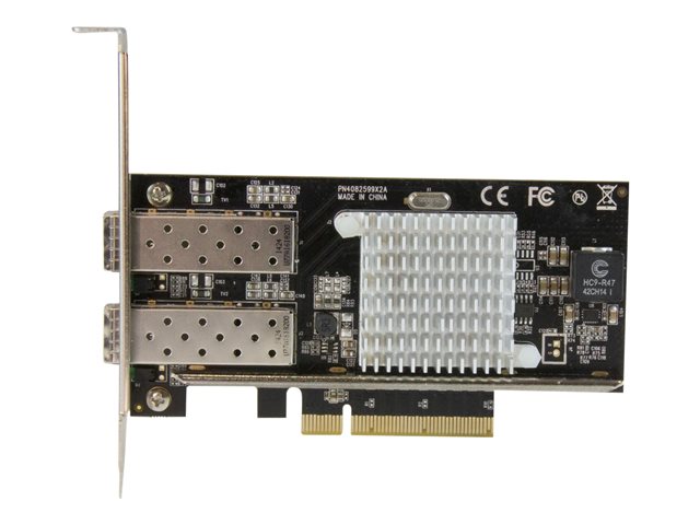 StarTech.com 10G Network Card - 2x 10G Open SFP+ Multimode LC Fiber Connector - Intel 82599 Chip - Gigabit Ethernet Card (PEX20000SFPI) - Network adapter - PCIe 2.0 x8 low profile - 10GbE - 10GBase-LR, 10GBase-SR, 10GBase-LRM - black - for P/N: BNDTB10GI, BNDTB210GSFP, BNDTB310GNDP, BNDTB410GSFP, BNDTB4M2E1, BNDTBUSB3142