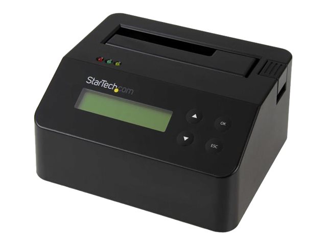 StarTech.com USB 3.0 Hard Drive Eraser Dock for 2.5\" & 3.5\" SATA/ IDE SSD HDD + mSATA & M.2 - Standalone Secure Erase Wiper & Sanitizer (SDOCK1EU3P) - Hard drive eraser - black - for P/N: SVA12M5NA
