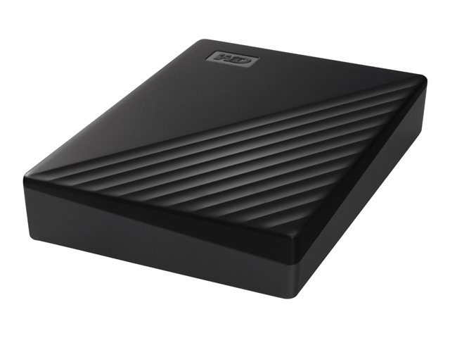 WD My Passport WDBPKJ0050BBK - Hard drive - encrypted - 5 TB - external (portable) - USB 3.2 Gen 1 - 5400 rpm - 256-bit AES - black