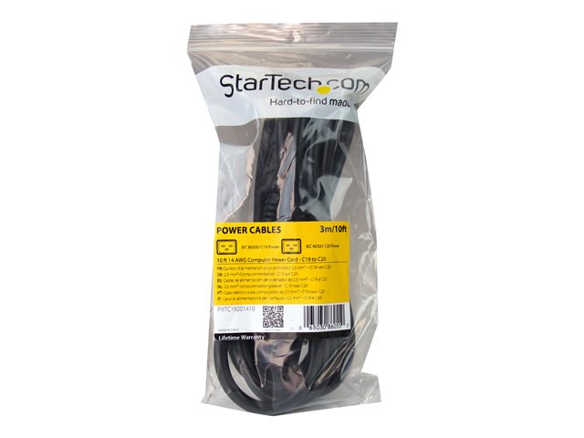 10 ft 14 AWG Power Cord C19 to C20